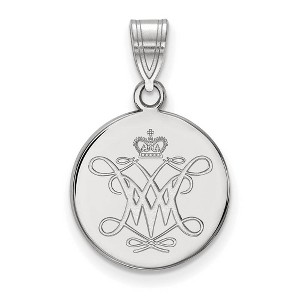 Black Bow Jewelry 14k White Gold College of William & Mary Tribe NCAA Medium Pendant - 1 of 3