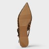 Women's London Sling Back Flats - A New Day™ Brown - 4 of 4