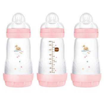 MAM Easy Start Anti-Colic Baby Bottles 2m+ - 9oz/3pk - Girl