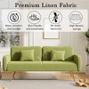 Home Theater Seating Modern Double Sofa With Adjustable Split Backrest 2 Throw Pillows Sofa Couches Upholstery Loveseat Sofa - 4 of 4