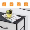 Pellebant Vertical Dresser for Bedroom Storage Tower 5-Drawer Steel Frame Wood Top Easy Pull Non-woven Fabrics Drawer - 4 of 4