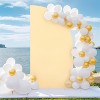 GAOMON Half Moon Arch Cover Backdrop Wedding Arch Backdrop Stand Cover Fitting Backdrop Arch Cover - 2 of 4
