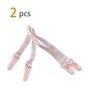 Allegra K Women's Elastic Non-slip Adjustable Bra Shoulder Strap Clips Holder - 2 of 4