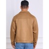 INSPIRE CHIC Men's Casual Collared Zipper Outdoor Vintage Faux Suede Jacket - 3 of 4