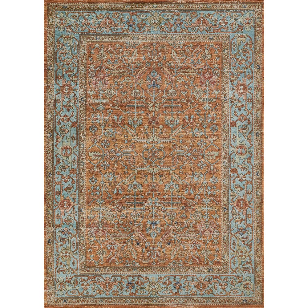 2'x3' Lillihan Accent Rug Orange - Momeni