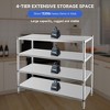 Stainless Steel Shelves,72 in Storage Shelf 4-Tier Heavy Duty Storage Rack - 4 of 4