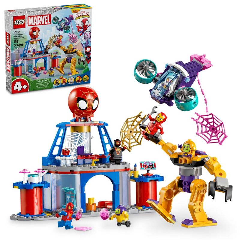 LEGO Marvel Team Spidey Web Spinner Headquarters Spider-Man Toy 10794, 1 of 7