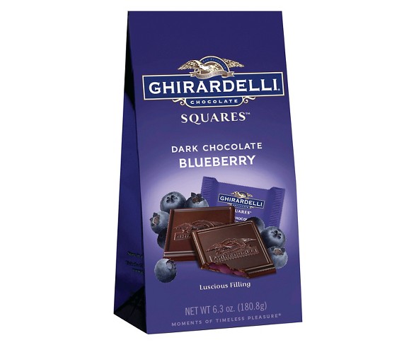 Ghirardelli Dark Chocolate Blueberry Chocolate Squares - 6.3oz