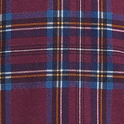 royal burgundy/blue plaid