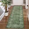 Modern Machine Washable Area Rugs Floral Printed Floor Carpet Non Slip Backing Stain Resistant Indoor Soft Mat - 4 of 4