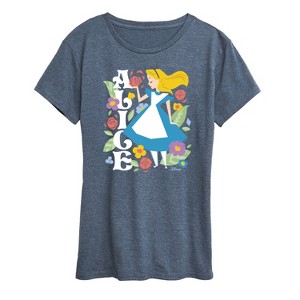 Women's - Disney - Alice in Wonderland Short Sleeve Graphic T-Shirt - 1 of 4
