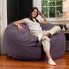 Jaxx 5 Foot Saxx - Large Round Bean Bag Chair for Adults - Lush Velvet - 2 of 3