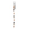 Crystal Lane DIY 7" Lampwork Glass Designer Holiday Christmas Bead Strand Craft Embellishment Snowman Hugs - 4 of 4