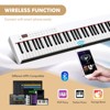 Safstar Full Size 88-Key Piano Keyboard, Semi-weighted Digital Piano w/2 Speakers White - 2 of 4
