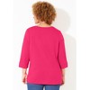 Catherines Women's Plus Size Liz&Me Knit Henley Top - image 3 of 4