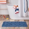 Wave Kids' Bath Rug Navy - Pillowfort™: Tufted Cotton Bath Mat, 1'8"x2'10", OEKO-TEX Certified, Machine Washable - 2 of 4