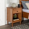 Gulches Caramel Nightstand - Classic 1-Drawer Design with Cubby - 2 of 4