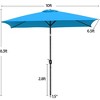 Yaheetech 6.5x10FT Patio Umbrella with Push Button Tilt - 3 of 4
