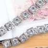 Anna-Kaci Women's Crystal Square Link Waist Chain with Adjustable Extender - Silver - 4 of 4