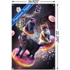 Trends International James Booker - Galaxy Space Cats Riding Donuts Unframed Wall Poster Prints - 3 of 4