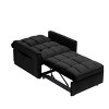 NicBex Modern Pull Out Sofa Bed Velvet Convertible Sofa Bed with Adjustable Back for Small Space - 3 of 4