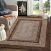 Braided Area Rug with Non-Slip Backing, Modern Accent Carpet for Bedroom, Living Room, Dining Room & Hallway, Foldable Low Pile Throw Rug - 2 of 4