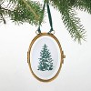 Brass and Glass Oval Frame Ornament - Hearth & Hand™ with Magnolia - 3 of 3