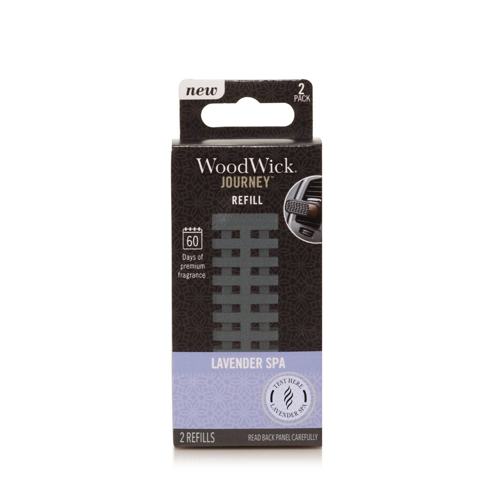 Photos - Air Freshener WoodWick 2pk Journey Car  Universal Refill Lavender Spa 