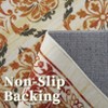 Area Rug Washable Rug, Modern Floral Area Rug Indoor, Non Slip Living Room Rug, Low Pile Foldable Thin Rug for Dining Room Home Office Dorm - 2 of 4