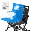 24lb Ultra-Light Wheelchair, Foldable w/Handbrake & Flip-Up Armrests, 220lb Capacity - 4 of 4