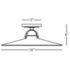Robert Abbey Lighting Rico Espinet Arial - Light Flush Mount in  Deep Patina Bronze - 2 of 4
