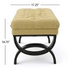 GDFStudio Jaymee Contemporary Tufted Fabric Upholstered Ottoman Bench - 4 of 4