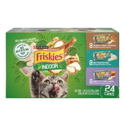 Friskies Casserole Saucy Homestyle Turkey and Seafood Flavor Wet Cat Food - 8.25lb/24ct