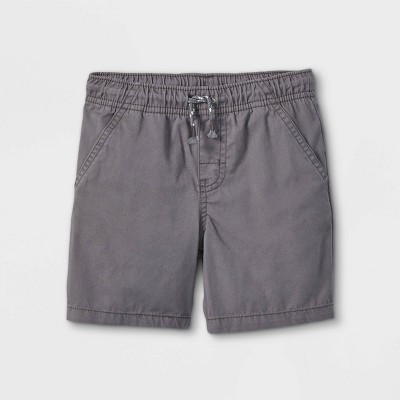 Toddler Boys' Woven Pull-On Shorts - Cat & Jack™ Gray 12M