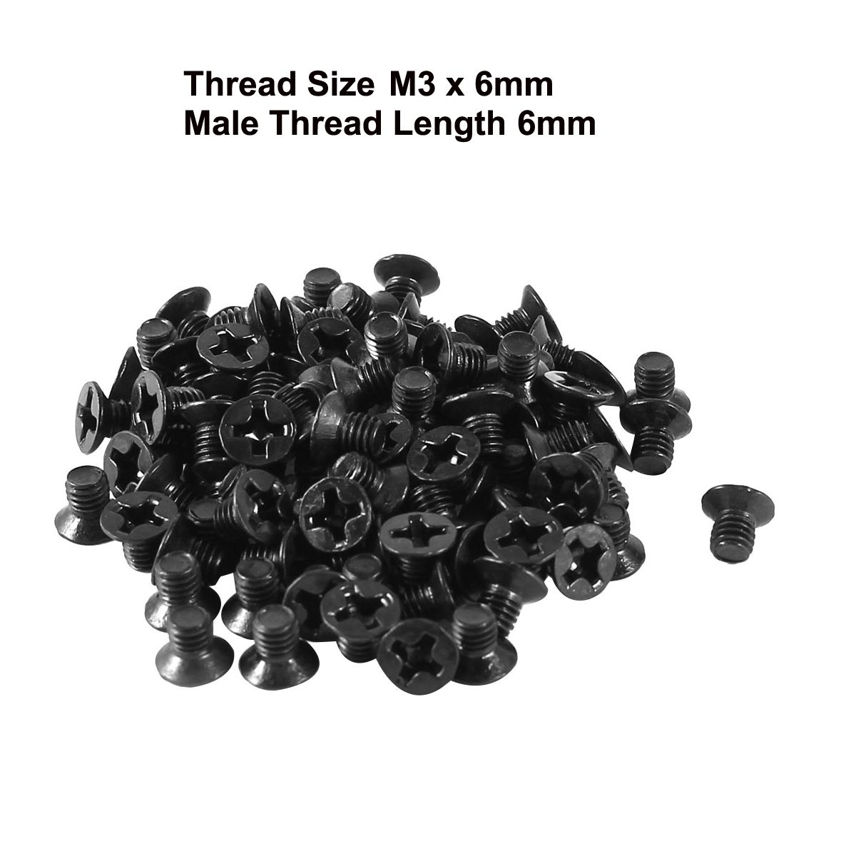Unique Bargains Metal Crosshead Screw Laptop Hard Drive Screws 100 Pcs - thumbnail 3