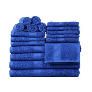 Basic Solid 18-Piece Bath Towel Set Collection - 1 of 4