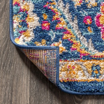 Urban Retreat Boho Vintage Medallion 3' x 5' Blue Area Rug