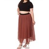 Women's Pleaded Tulle Skirt - Plus - ZENANA - image 3 of 3