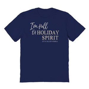 Rerun Island Men's Christmas I'M Fulll Of Short Sleeve Graphic Cotton T-shirt - 1 of 1