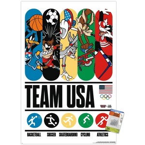 Trends International Looney Tunes x Team USA - Bars Unframed Wall Poster Prints - 1 of 4