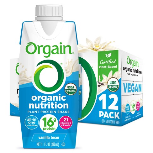 Orgain Organic Vegan Protein Shake - Vanilla Bean - 12ct - image 1 of 4