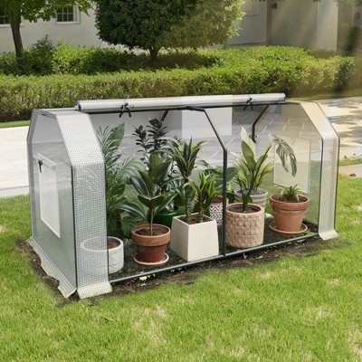 2-ft L x 4-ft W x 2-ft H White Pop-up Greenhouse