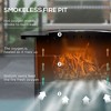 NicBex 2-In-1 Fire Pit&BBQ Grill,25"Portable Outdoor Wood Burning Firepit with Ash Tray,Poker&Rotatable BBQ Griddle/Pan,Ventilated Hollow Design,Black - 3 of 4