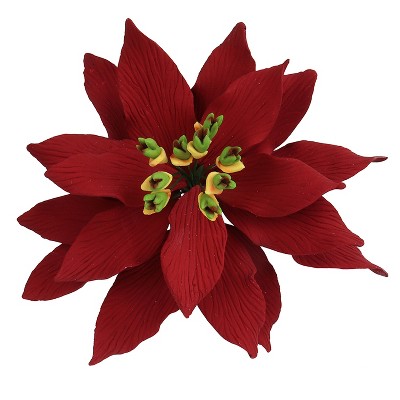 O'creme Gumpaste Red Poinsettias - Set Of 3 : Target