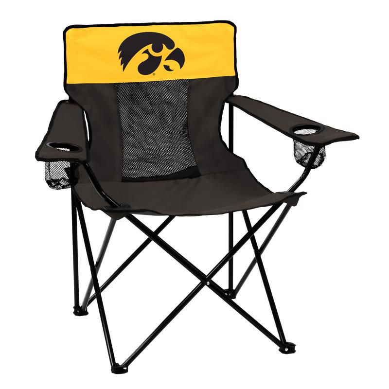 Logo Brands Elite Black Iowa Director's Folding Chair, 1 of 2