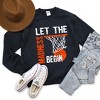 Simply Sage Market Women's Graphic Sweatshirt Let The Madness Begin - 3 of 3