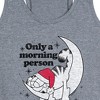 Women's - Garfield - Only A Morning Person On Christmas Graphic Racerback Tank - 2 of 4