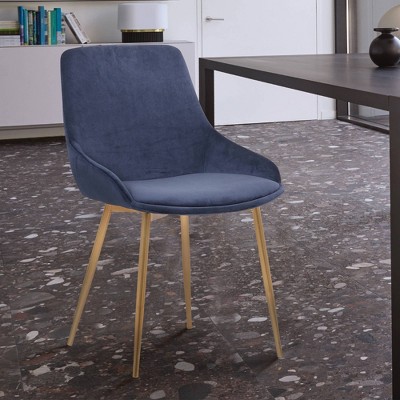 Heidi Velvet Dining Accent Chair - Armen Living