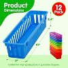 Pencil Baskets for Classroom Essential 12 pcs per pack, Colored Pencils, Drawer Organizer, 
Plastic Storage Bins, Teacher Desks Must-Haves - 3 of 4