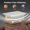 304 Stainless Steel Chimney Cap Cover - Adjustable Fireplace Flue Vent Top with Metal Strips, Screws & Gloves Included - 4 of 4